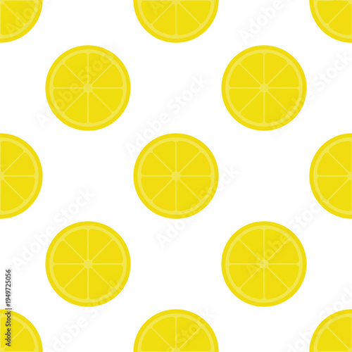 Seamless pattern of sliced limes on with vibrant green color