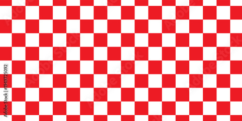 Red white tablecloth pattern lines. Gingham seamless pattern. Christmas backgroound. Strokes texture for textile shirt plaid, tablecloth, cloth, blanket, paper, makeup. Checkered print.