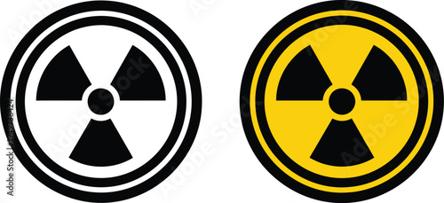 Radiation hazards, trefoil symbol. 