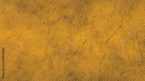 Abstract grunge texture of a dotted pattern on a yellow background for various creative uses
