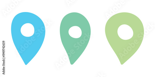 Set of hand drawn map pin Map marker pointer sign GPS and mapping tools Location pin symbol Pinpoint clipart in doodle style Single element for web, design