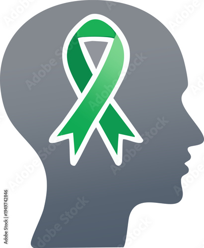 Modern Mental Health Awareness Month Icon