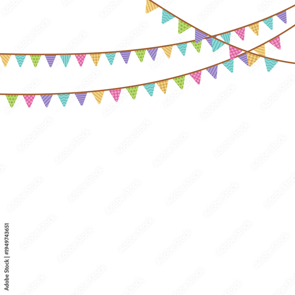 Obraz premium Bunting Festival Illustration