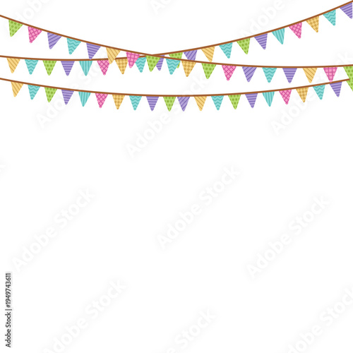 Bunting Festival Illustration