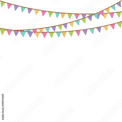 Bunting Festival Illustration