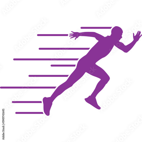 Running Silhouette Illustration