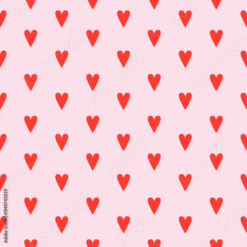 Loving Hearts Valentine's seamless Pattern