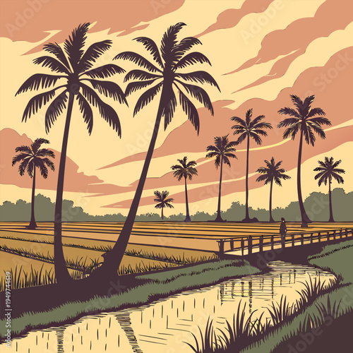 palm trees on the beach