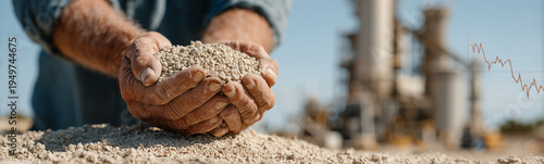 Hands Holding Grains: a far...