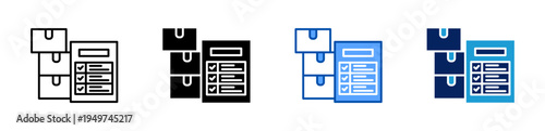 product inspection icon set multiple style collection
