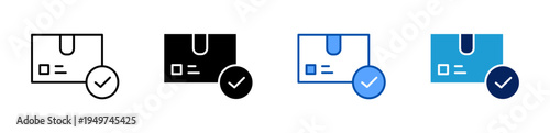 Webproduct approval icon set multiple style collection
