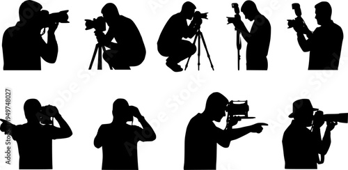 silhouette man portrait photographer
