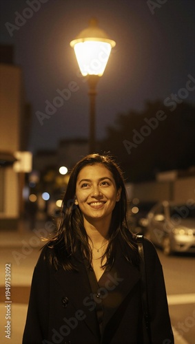 Wallpaper Mural Woman Walking on a City Street Torontodigital.ca