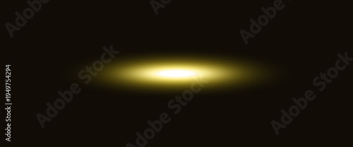 Glowing light in dark space effect vector