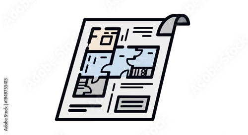 Floor plan blueprint architectural design.