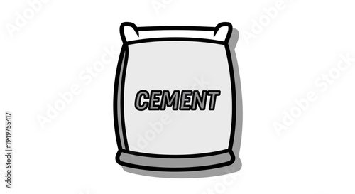 Cement bag packaging material.