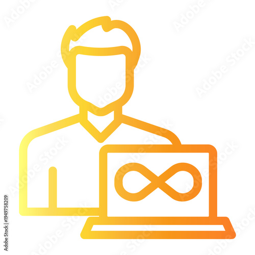 disorder Line Gradient Icon