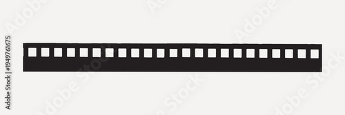 Minimalist film strip silhouette vector
