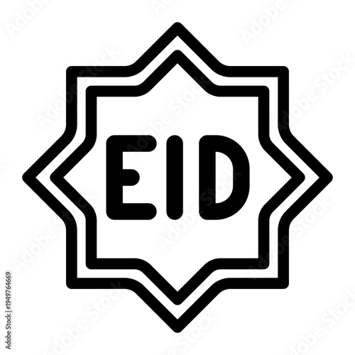 eid al fitr Line Icon