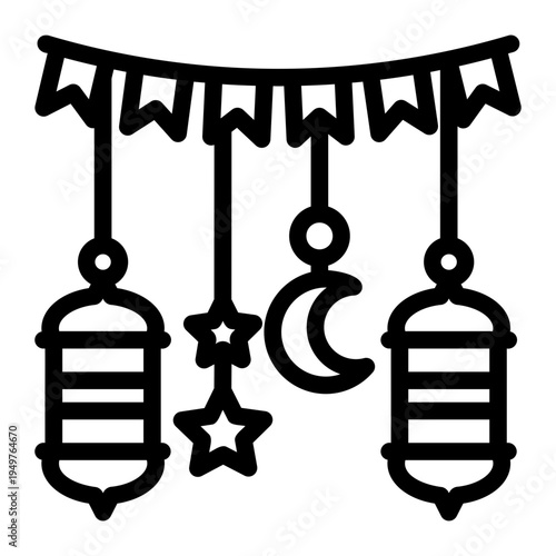 eid al fitr Line Icon