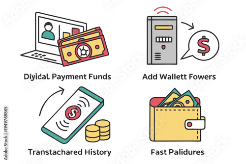 A group of people using a payment system