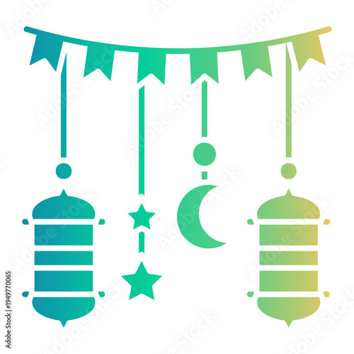eid al fitr Gradient icon