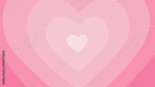 Seamless Pink Heart Pattern Background Animated Gentle Romance Love Valentine Celebration Soft