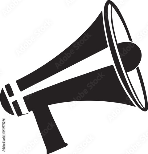 Megaphone Announcement Icon – Marketing Promotion Loudspeaker Vector