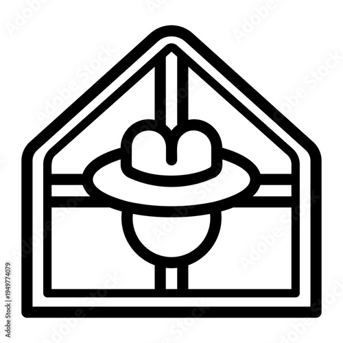greenhouse Line Icon