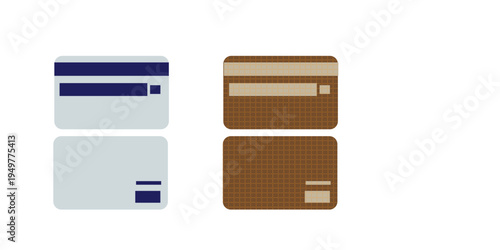 Four view of rfid blocking card holders with different materials
