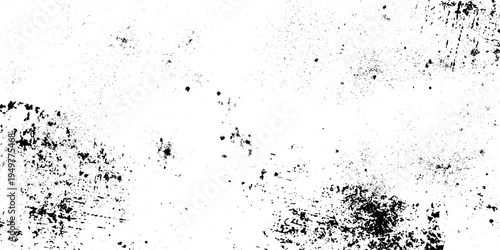 Abstract Vector Noise Texture with Small Debris and Dust Particles, Distressed Uneven Grunge Background with Fine Grain on White.