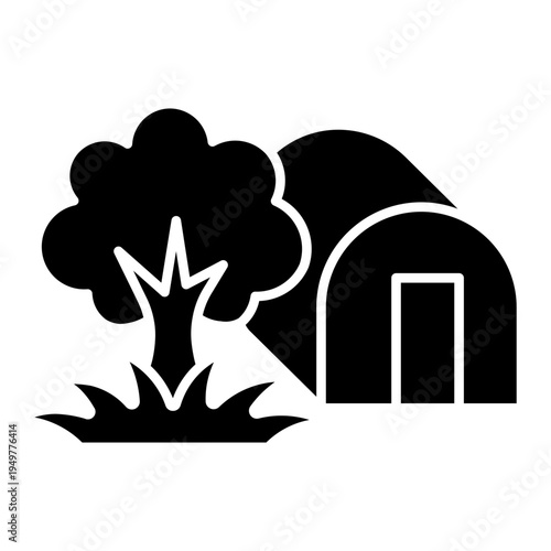 greenhouse Solid icon