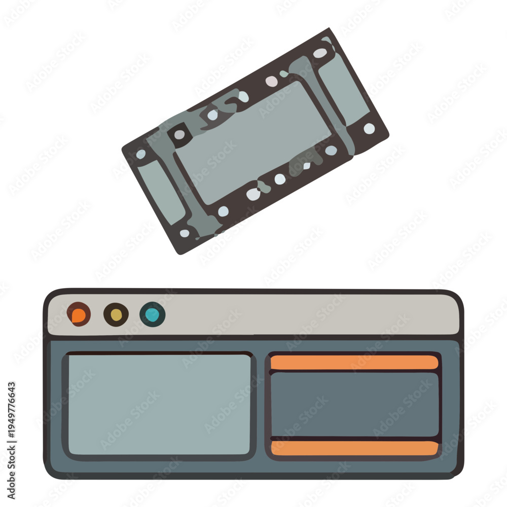 Fototapeta premium Video Editing Interface Icon