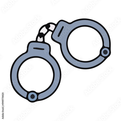 Handcuffs Icon Illustration