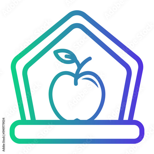 fruit Line Gradient Icon