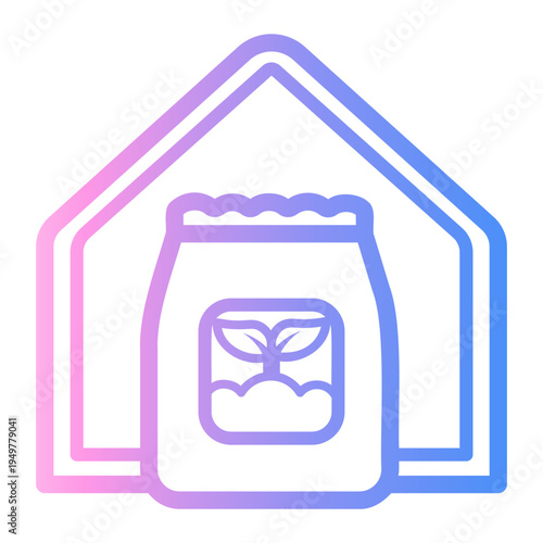 fertilizer Line Gradient Icon