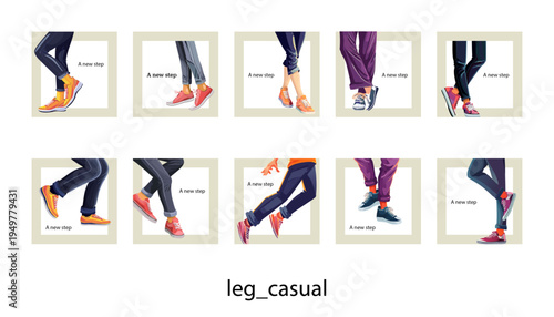 イラスト_足（カジュアル）