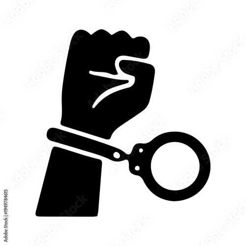 Fist with Handcuffs Icon
