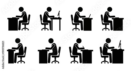 People sitting at desks working.