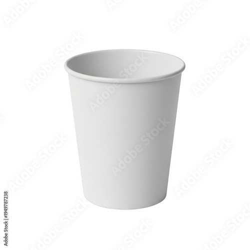 Wallpaper Mural Simple white plastic cup isolated on transparent background Torontodigital.ca