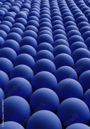 An endless, systematic arrangement of perfectly uniform spheres creating a hypnotic, precise visual rhythm and abstract pattern, modern, abstract, form
