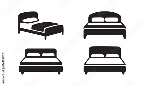 Bedroom Furniture and Bed Silhouette Collection