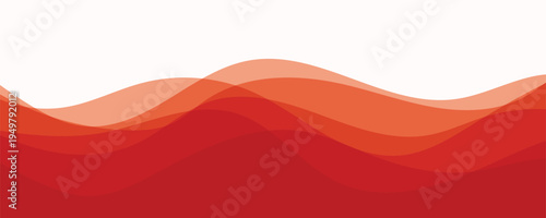 Abstract Orange Wave Background with Modern Layered Curves Design