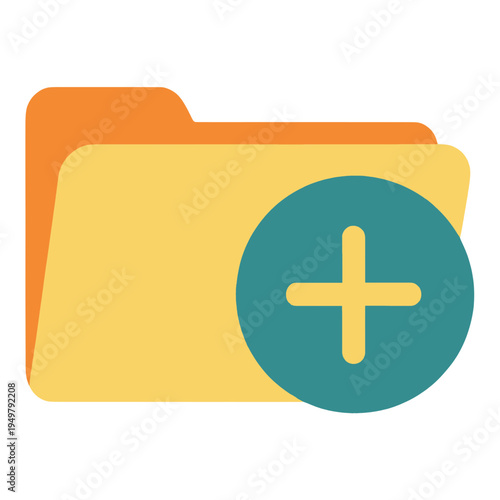 Folder With Add Button UI Icon
