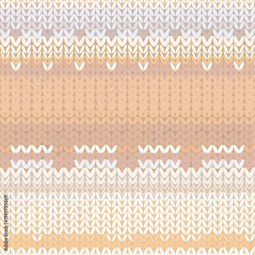 Seamless knitted wool yarn texture in warm, cozy tones, perfect for a soft sweater fabric background or detailed textile pattern design