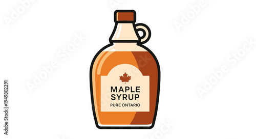 Canadian Maple Syrup Bottle Icon