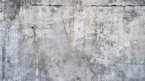 Old Weathered Concrete Wall with Rough Gray Grunge Texture – Abstract Background