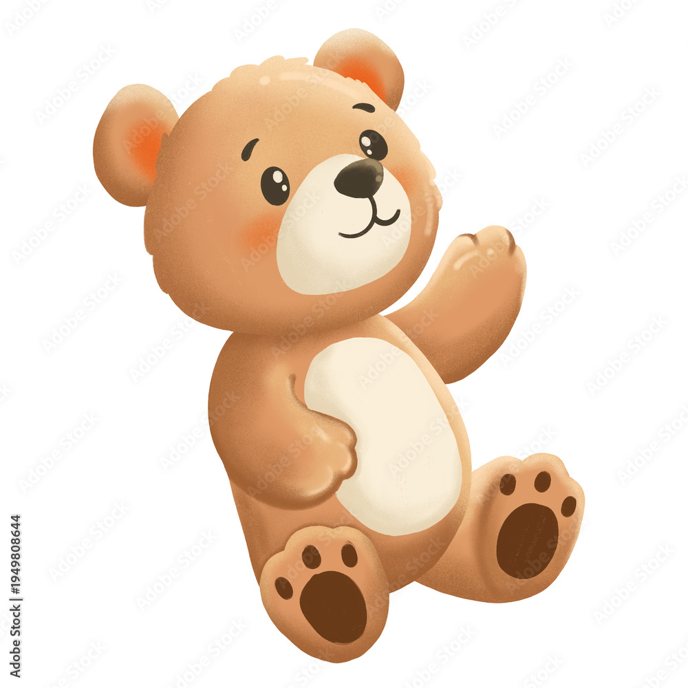 Fototapeta premium Cute Teddy Bear Character Set