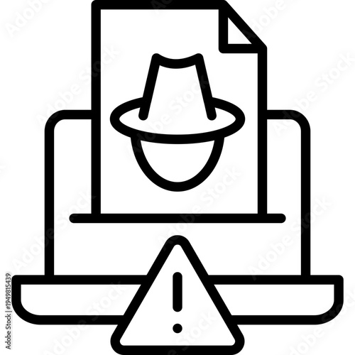 Illegal Activity line icon