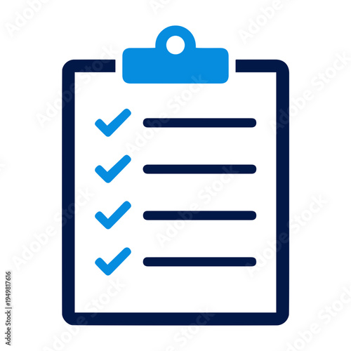 Workflow Icon Clipboard with checklist on isolated on transparent background silhouette